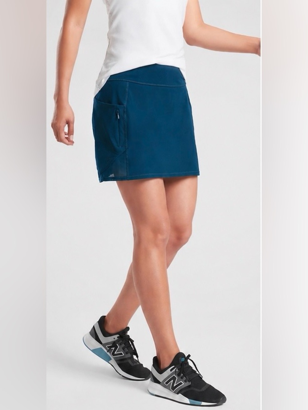 Athleta Teal Dobby Action Skort Size XLT
